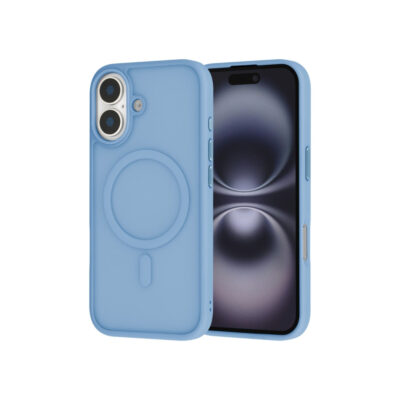 Infinyty Frosted Matte Soft Touch Slim Case for iPhone 17 - Blue - GLE002X18