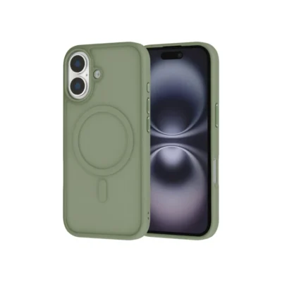 Infinyty Frosted Matte Soft Touch Slim Case for iPhone 17 - Green - GLE015X18