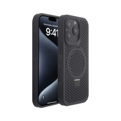Infinyty Nester Case with Adjustable Stand for iPhone 16 Pro Max - Black - HIV001X02