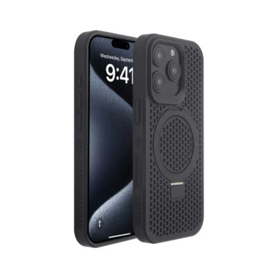 Infinyty Nester Case with Ring Stand for iPhone 16 Pro - Black - HIV001X01
