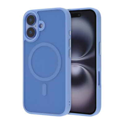 Infinyty Matt Soft Touch Case Gleam for iPhone 16 - Ultramarine - GLE009X04