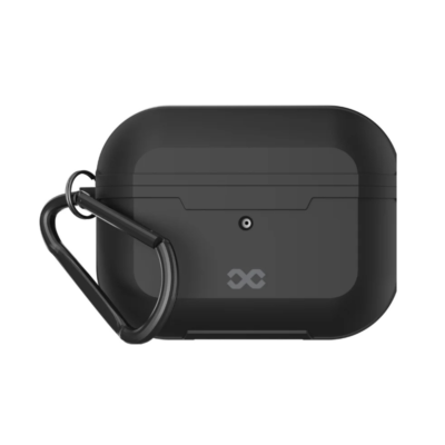 Infinyty Gravix Case with Black Metal Edges for AirPods Pro 2 - Black - GRA001X05
