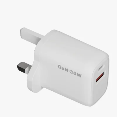 Grabit Wall Adapter Fast Charging Dual USB 2-Port Compact Charger - White - GTC-130