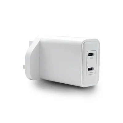 Grabit Wall Charger - 45W GaN Fast Charging Dual USB Ports - White - GTC-200C