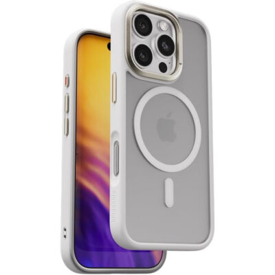 Blupebble Hybrid Matte MagSafe Case for iPhone 16 Pro Max (6.9-inch) - White - BP-IPHMAT16MAX-WH
