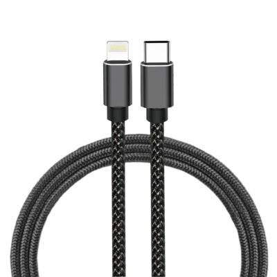 Microdigit Type-C to Lightning Fast Charging Nylon Braided Cable 2m - DCPD270i