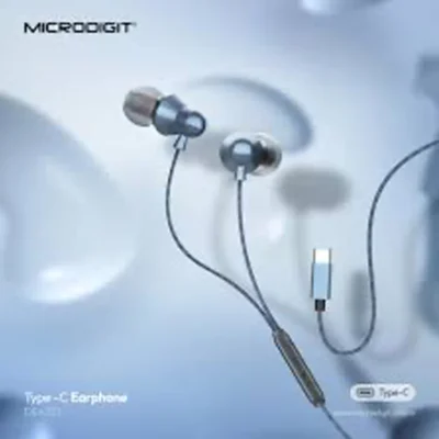 Microdigit Stereo Wired Earphone with Type-C Connector - DE433