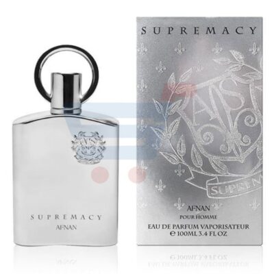 Afnan Supremacy Silver Pour Homme Eau de Parfum (EDP) 100ml for Men - Woody Spicy Scent, Sophisticated Fragrance, Long-Lasting Luxury
