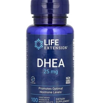 DHEA, 25 mg, 100 Vegetarian Tablets