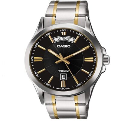 Casio Mtp-1381G-1Avdf Enticer Analog Black Dial Mens Watch