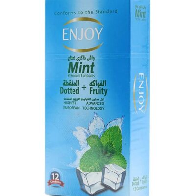 Mint Flavored Premium Condoms – 12 Pieces – Refreshing Sensation, Extra Lubricated, Natural Latex – Smooth And Comfortable Fit