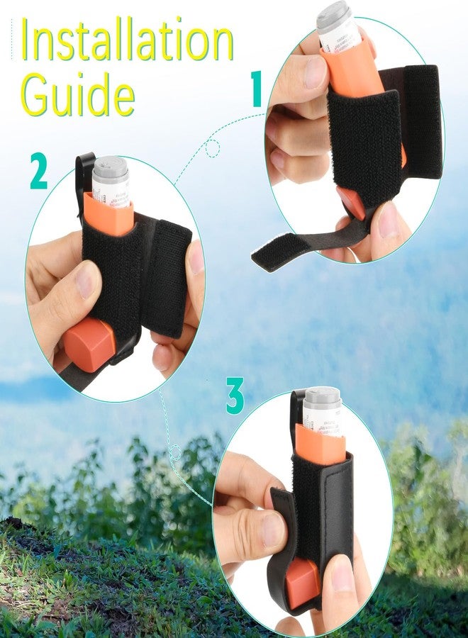 Beautyflier Asthma Inhaler Holder with Belt Clip, PU Leather Travel Handy Asthma Holder for Adults and Kids, Great for Travel (Inhaler Not Included - Image 5