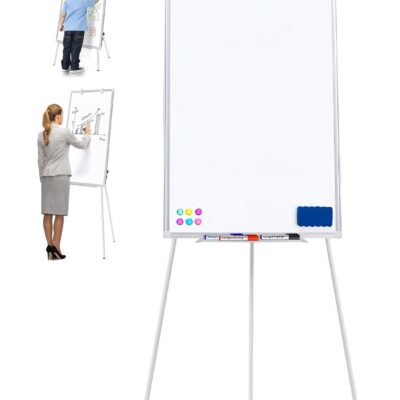 Portable Magnetic Dry Erase Whiteboard - 36x24 Inch With Tripod Stand Adjustable Height For Home Office