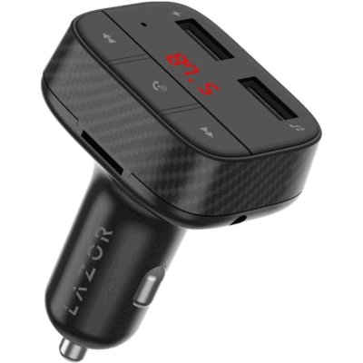 Lazor CC31 Voyager Fm Car Charger 33W Black