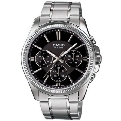Casio Mtp-1375D-1Avdf Enticer Black Dial Mens Watch