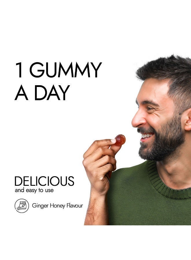 Kapiva Himalayan Shilajit Energy Gummies with Ashwagandha | Ginger Honey Flavor | 30N - Image 6