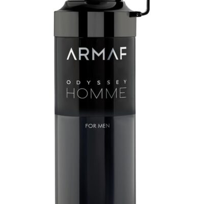 Armaf Odyssey Homme Black Edition Exclusive Perfume Body Spray For Men 200ml, Deodorant Spray