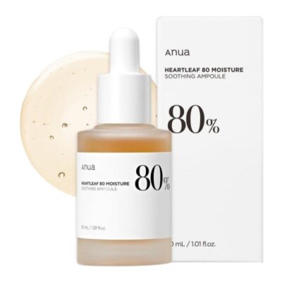 ANUA Heartleaf 80% Soothing Ampoule Serum 30ml | Calm & Hydrate Skin UAE