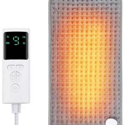 Electric Heating Pad For Back and Shoulders And Neck Heat Settings Automatic Shut Off Machine Washable Portable Pain Relief Heating Pad