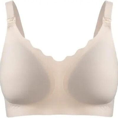 Okus - Water Touch Seamless Maternity and Nursing Bra Beige L