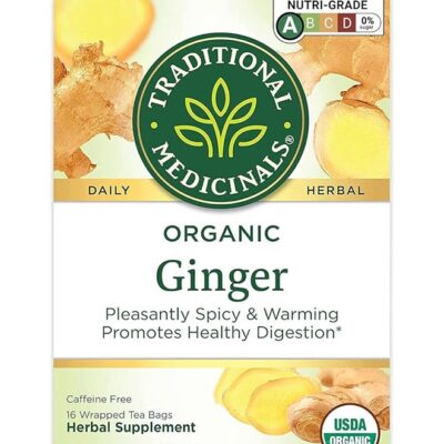 Organic Ginger Tea Bags Pleasantly Spicy And Warming Promotess Healthy Digestion Caffeine Free 16 Tea Bags 24G