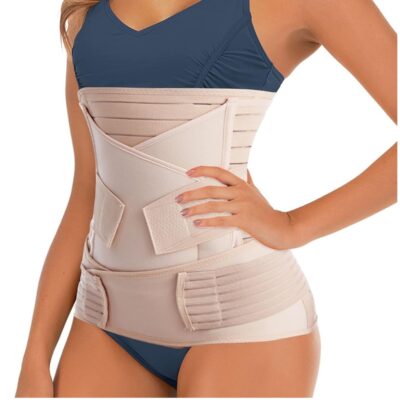 3 in 1 Postpartum Belly Band Post C Section Support Recovery Wrap Abdominal Binder Girdles for After Giving Birth