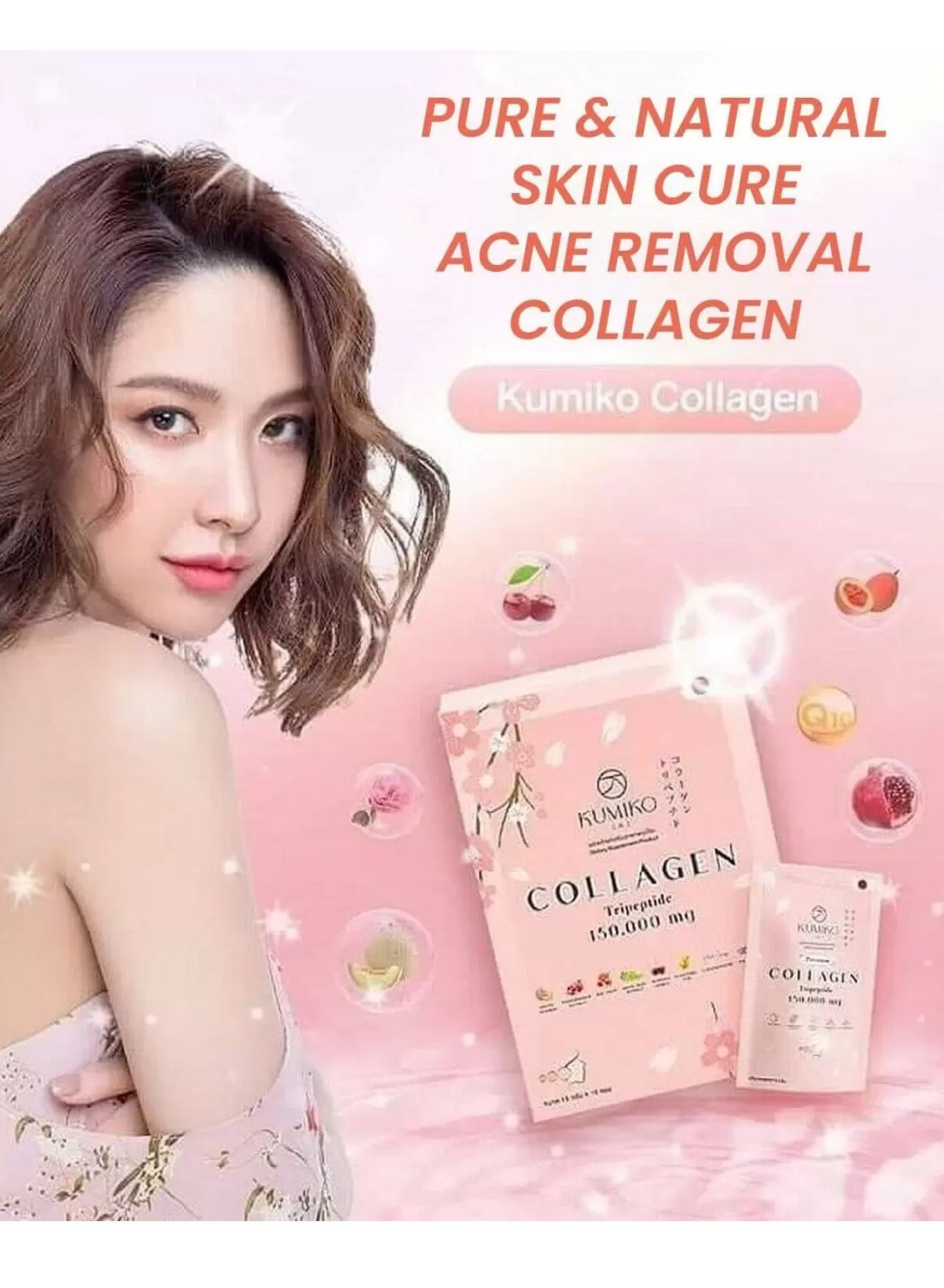 Kumiko Collagen Tripeptide Powder - 15 Sachets (150,000mg Total) | Marine-Sourced Hydrolyzed Collagen | Skin & Joint Support Supplement - Image 3