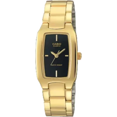 Casio Women Analog Watch Gold Stainless Steel LTP-1165N-1CRDF