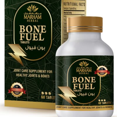Bone Fuel Joint Care Tablets by Marham Herbal | Glucosamine, Hyaluronic Acid, Chondroitin, Calcium & Vitamin D3 | Joint Support Supplement for Knee Pain Relief, Bone Strength & Flexibility - 60 Tablets
