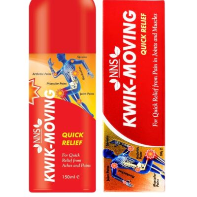Kwik-Moving Quick Pain Relief Spray 150Ml + Ointment 50Gm Free