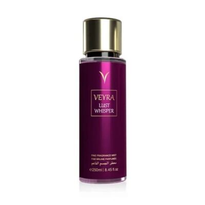 VEYRA Lust Whisper Fine Fragrance Mist 250ml – Long-Lasting Body Mist for Women & Men with Fruity & Floral Notes | Lightweight Daily Perfume Spray | Paraben-Free | Elegant Bottle for Travel or Vanity