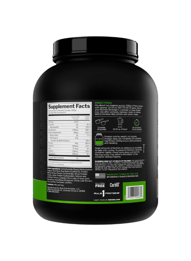 RULE1 - MASS GAINER 8 SERV VANILLA CRÈME - Image 3