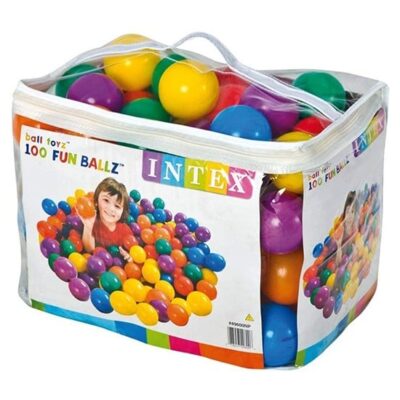 Intex-Fun ballz (Ball-100pcs), Ages 2+, Carry Bag,49600