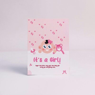 It's Girl Greeting Card