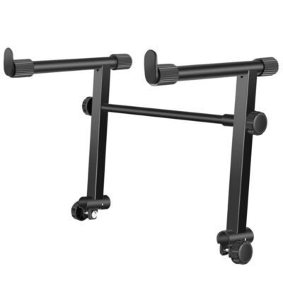 Second Tier Keyboard Stand for X-Style Keyboard Stand, providing a rock-solid foundation for keyboards from 49 to 88 keys, Universal Extension Adapter for Electronic Piano Keyboard Stand Rack,Adjustable Width 42-75 Centimeters