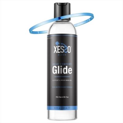 Water-Based Comfort Lube for Men Women Couples 8.3 Fl Oz, Gently Numbing, Backdoor Relax Desensitizing Gel, Rear Comfort Lube Made US, Discreet Packaging