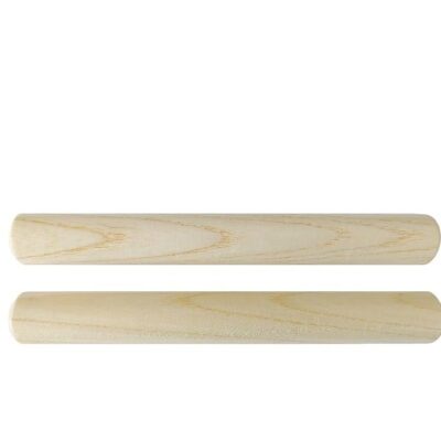 MUSIC CLA7-NT Natural Wooden Claves - 20cm Length Pair of Claves