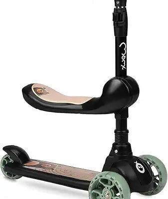 MoMi Kiuru Scooter And Ride-On Black