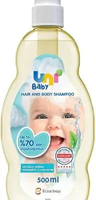 Uni Baby Hair and Body Shampoo Skin Moisturization 500 ml
