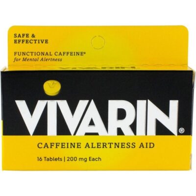 Caffeine Pills, 200mg Caffeine in Each Tablet, Safely and Effectively Helps You Stay Awake, Alertness Aid, Energy Supplement, 16 Tablets - 1 Pack