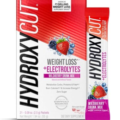 Muscletech Products Hydroxycut Drink Mix Wild Berry Blast - Pack of 21 (S) 82962