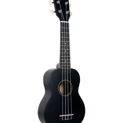 Ukulele Beginner Mahogany Wood 21Inches Concert Ukulele Hawaii Kids Guitar black color