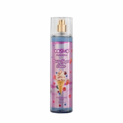 Cosmo Delicious Berry Yogurt Cream Fragrance Mist 250ml, Fresh Berries & Whipped Cream Scent, Light Fruity Body Spray, Perfect For Everyday Wear, Long Lasting Perfume For Women & Men