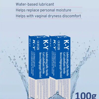 KY Water-Based Lubricating Gel for Men & Women, 100g Tube Pack Of 2