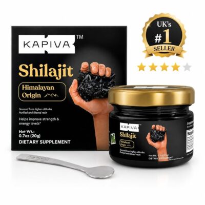 Kapiva Original Himalayan Shilajit/Shilajeet Resin 20g | 250mg/Serving | For Energy, Endurance & Vitality | 80 Servings | 100% Ayurvedic