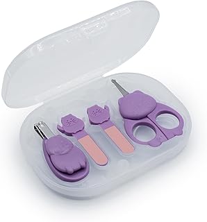 Melli Nail Care Set - Cat Purple & Pink 1 x Nail clipper 1 x Nail file