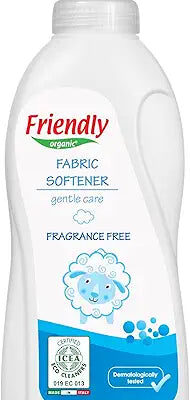 Friendly Organic 750ml Fragrance Free Baby Fabric Softener, White