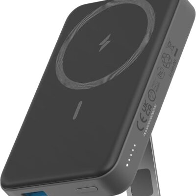 Anker 633 Magnetic Power Bank, 10,000mAh Foldable Magnetic Wireless Portable Charger, Only for iPhone17/17 Air/17 Pro/17 Pro Max, iPhone 16/15/14 Series(Black)