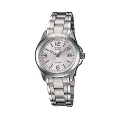 Casio Watch For Women Analog Silver Dial Stainless Steel Dress Watch - LTP-1215A-7ADF
