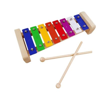 Xylophone Glockenspiel Wooden Children's Xylophone Colourful Xylophone, Wooden Xylophone for Children, Wooden Toy Musical Instrument with Wooden Beaters